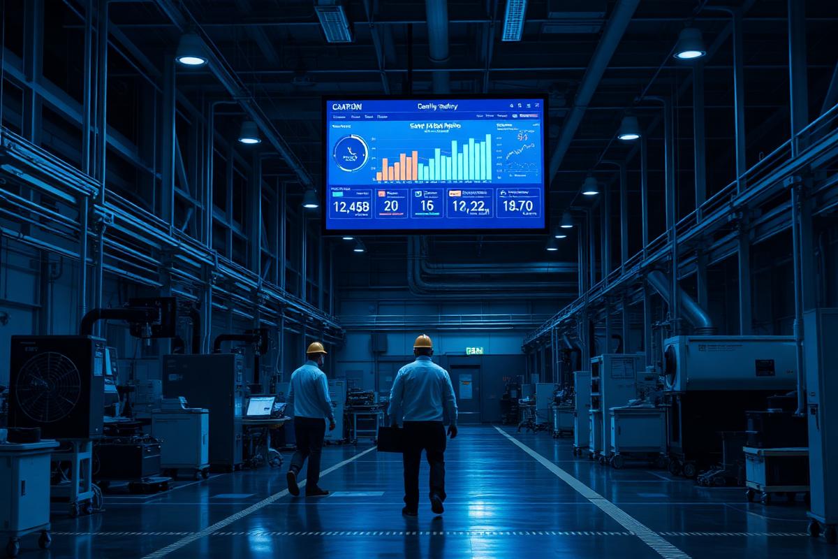 TV corporativa em ambiente industrial