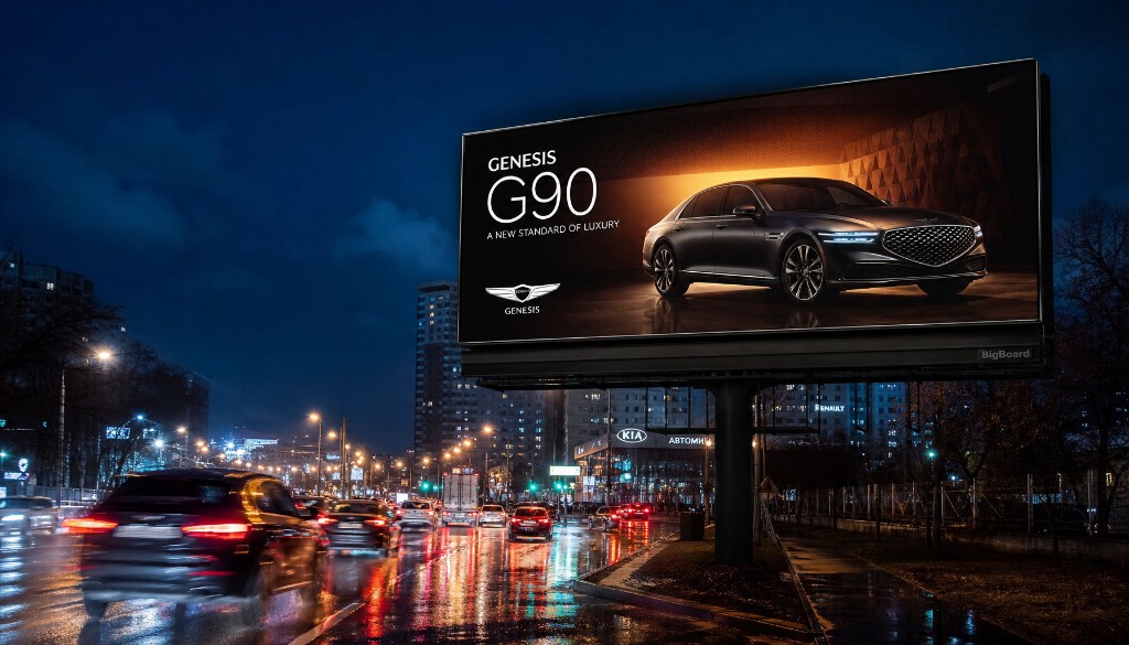 Painel de LED para mídia DOOH